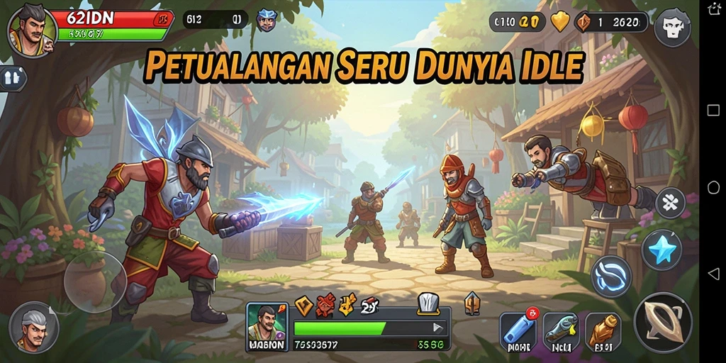 Tampilan gameplay 62IDN yang menarik dan interaktif.