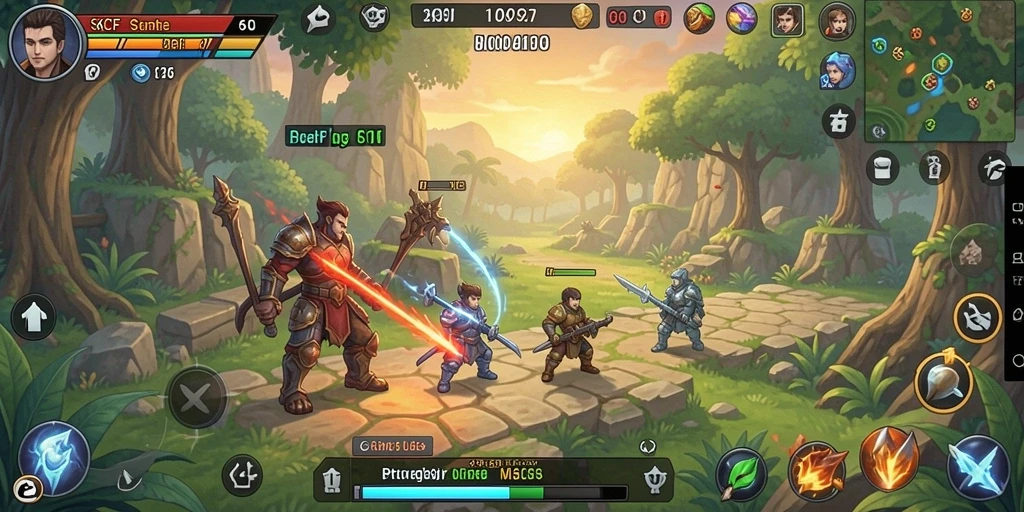 Tampilan gameplay menarik dalam game SLG 6CF.