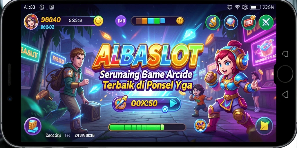 Tampilan menarik dari gameplay ALBASLOT yang menantang dan seru.