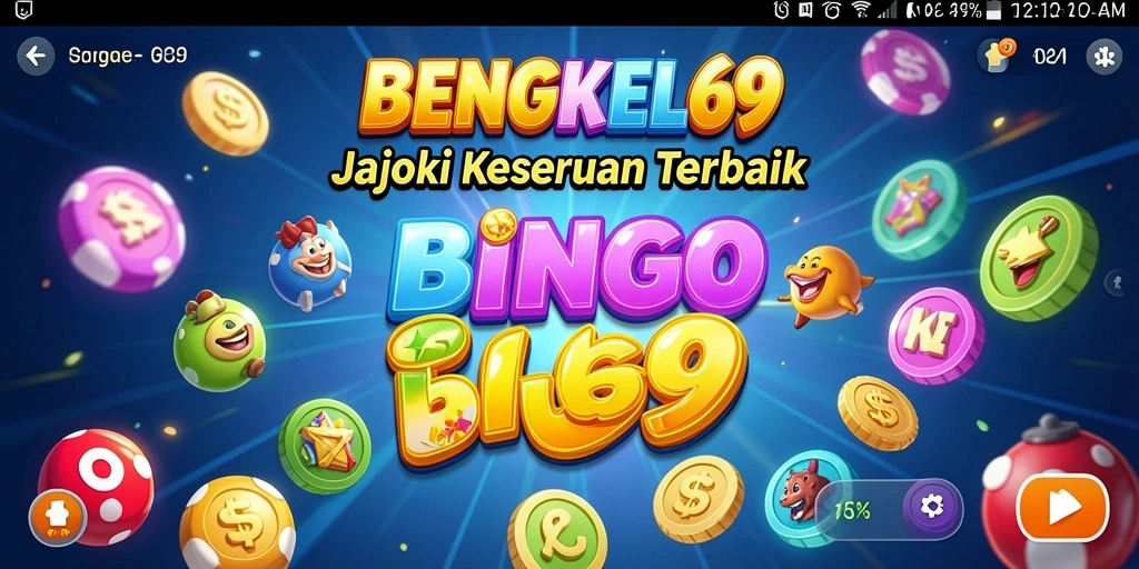 Tampilan menarik dari gameplay Bingo di BENGKEL69.