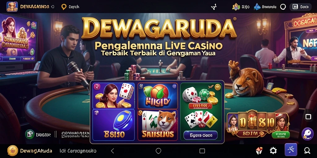 Gameplay Live Casino seru dan interaktif di DEWAGARUDA.