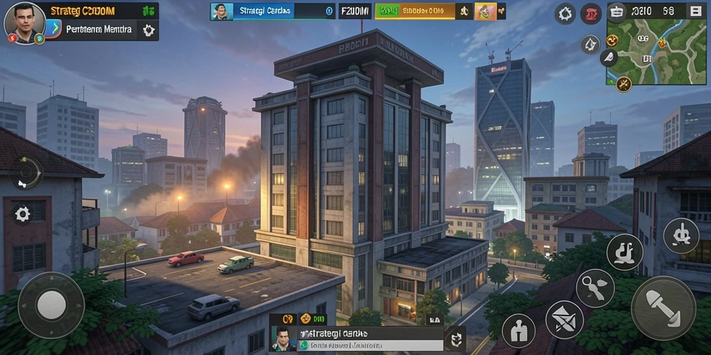 Tampilan gameplay F200M yang menawarkan strategi pertahanan menara yang seru.