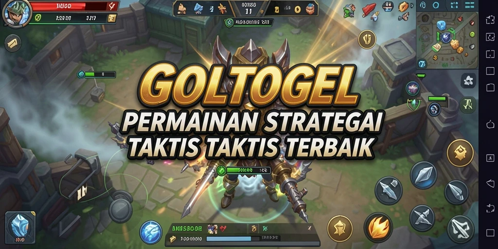 Tampilan gameplay dinamis GOLTOGEL yang menantang dan strategis.