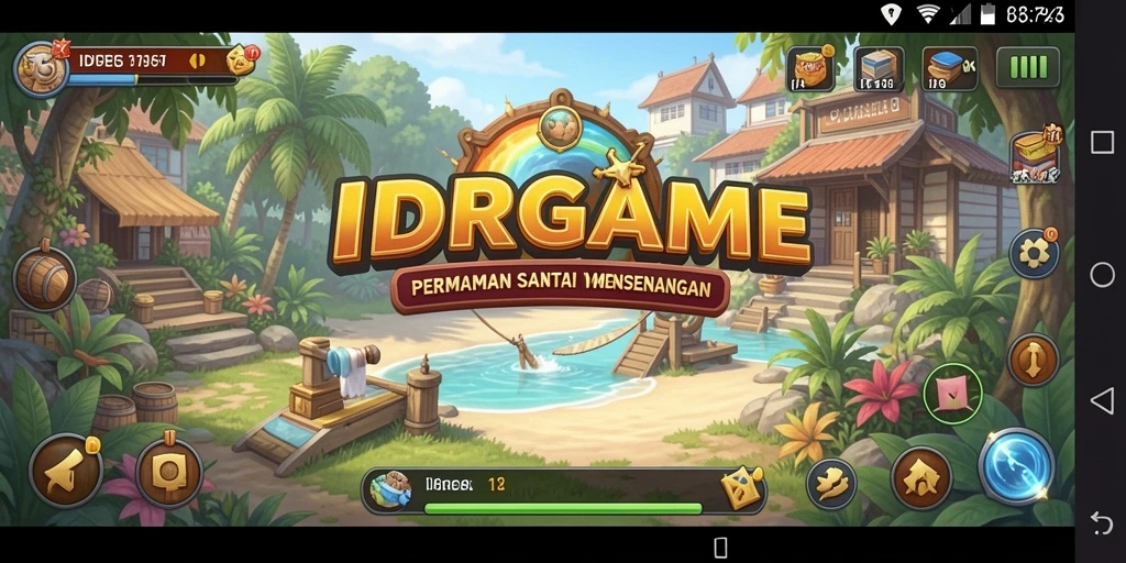 Tampilan gameplay IDRGAME yang penuh warna dan menarik.