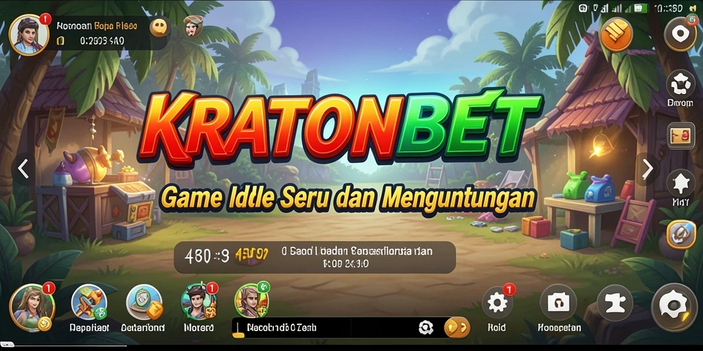 Tampilan menarik dari gameplay game Idle KRATONBET.