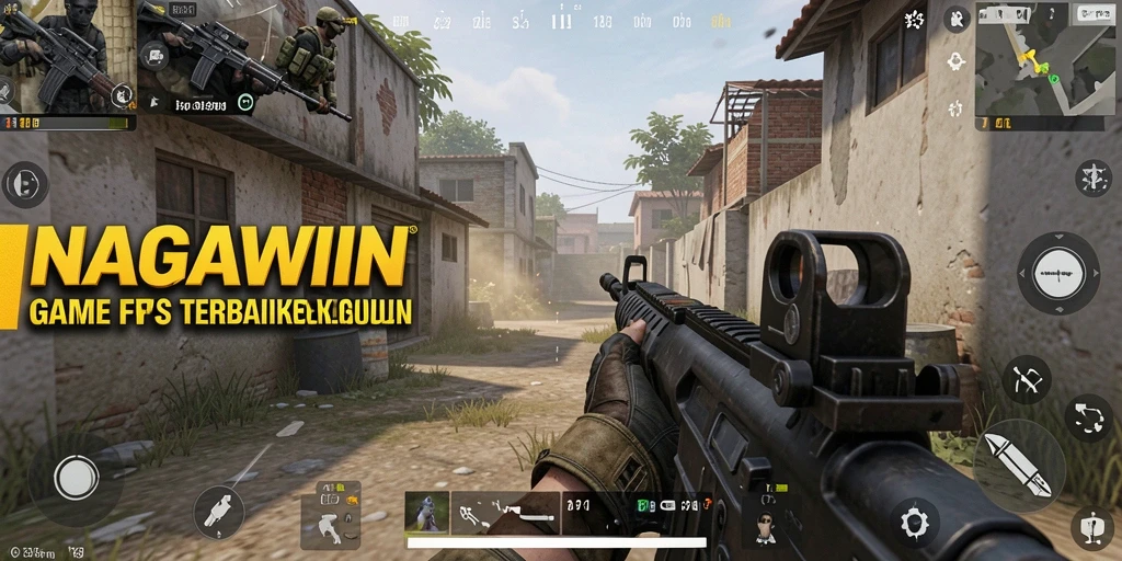 Gameplay intens di NAGAWIN dengan aksi menembak yang mendebarkan.