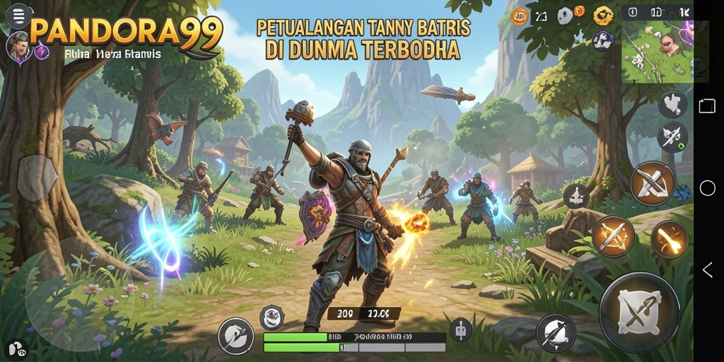 Tangkapan layar gameplay PANDORA99 yang menarik dan menampilkan dunia terbuka yang luas.