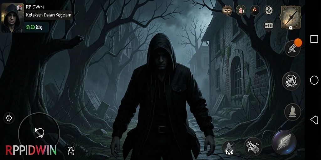 Tangkapan layar RPIDWIN dengan atmosfer Horror yang mencekam.