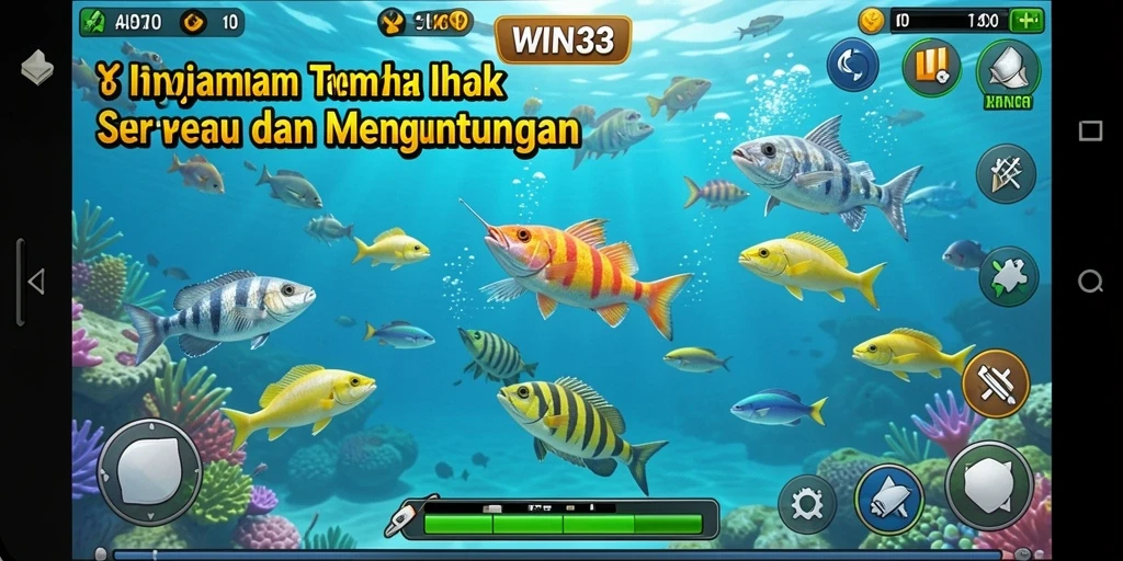 Screenshot utama WIN33 yang menampilkan aksi seru Tembak Ikan.